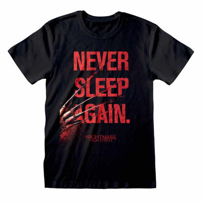 Front - Nightmare On Elm Street Unisex Adult Never Sleep Again T-Shirt