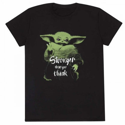 Front - Star Wars: The Mandalorian Unisex Adult Stronger Than You Think T-Shirt