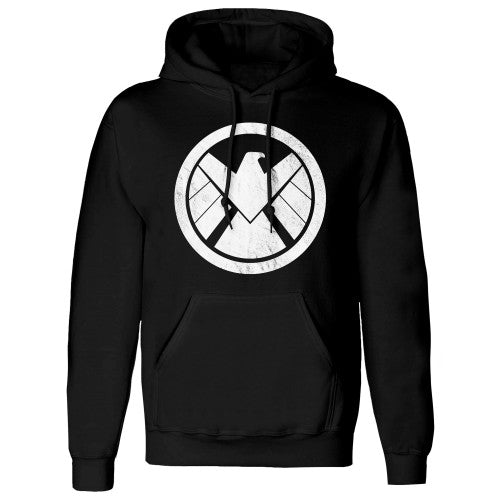 Front - Avengers Unisex Adult Shield Hoodie