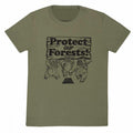 Front - Star Wars Unisex Adult Protect Our Forests Ewok Triple T-Shirt