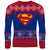 Front - Superman Unisex Adult Truth Logo Christmas Jumper