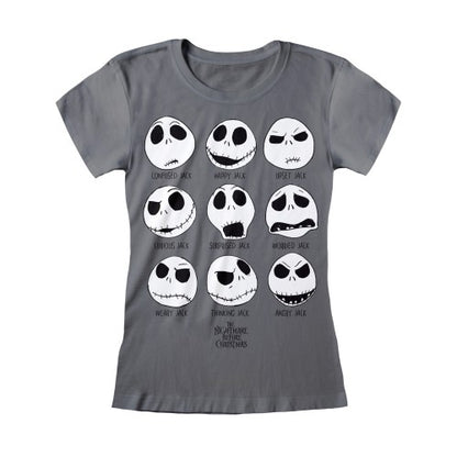 Front - Nightmare Before Christmas Womens/Ladies Jack Skellington T-Shirt