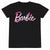 Front - Barbie Unisex Adult Melted Logo T-Shirt