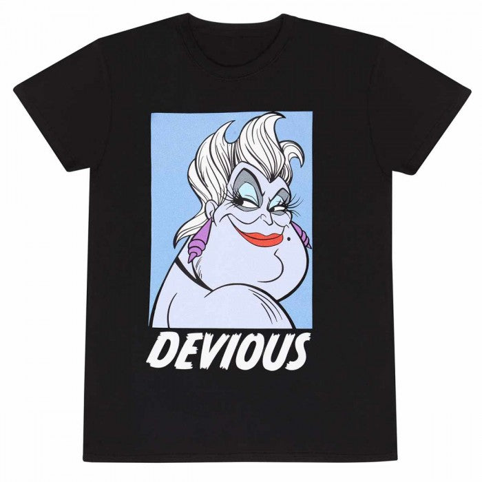 Front - The Little Mermaid Unisex Adult Devious Ursula T-Shirt