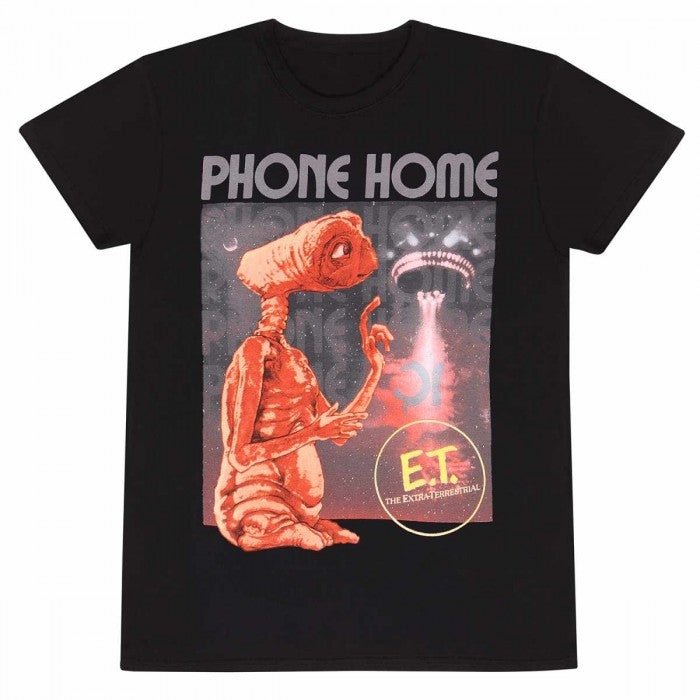 Front - E.T Unisex Adult Phone Home T-Shirt