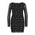 Front - Nightmare Before Christmas Womens/Ladies Skull Mesh All-Over Print Bodycon Dress