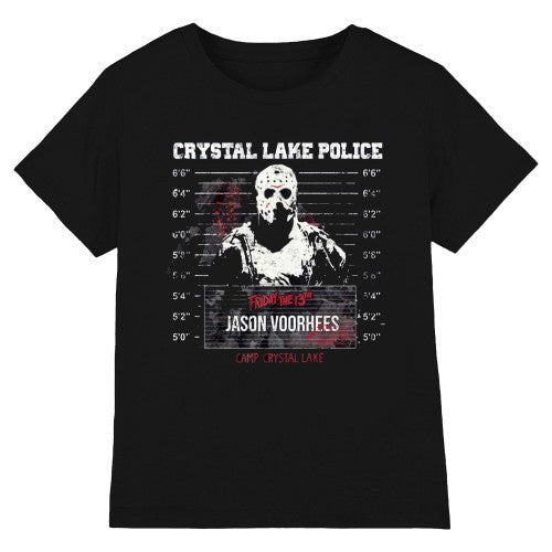 Front - Friday The 13th Unisex Adult Mugshot T-Shirt