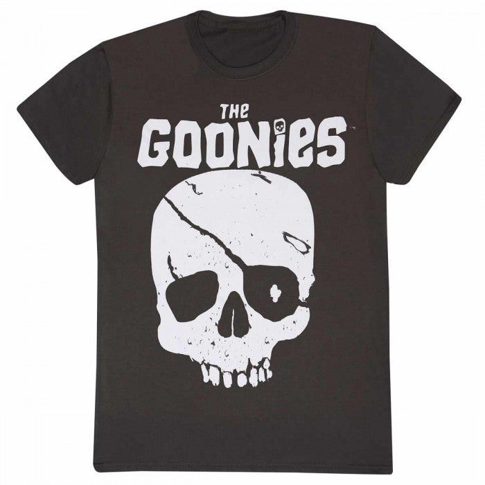Front - The Goonies Unisex Adult Skull Logo T-Shirt
