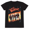 Front - The Warriors Unisex Adult Line Up Angle T-Shirt