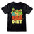 Front - Teenage Mutant Ninja Turtles Unisex Adult Ninja Diet T-Shirt
