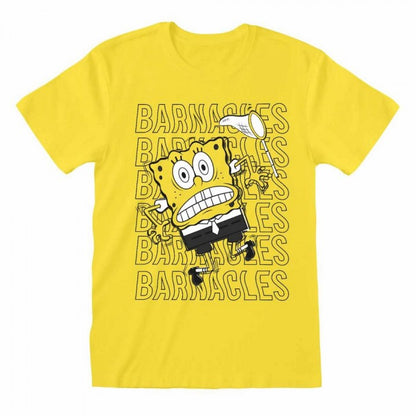 Front - SpongeBob SquarePants Unisex Adult Barnacles T-Shirt