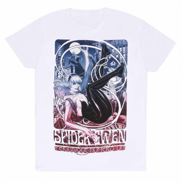 Front - Spider-Man Unisex Adult Spider Gwen T-Shirt