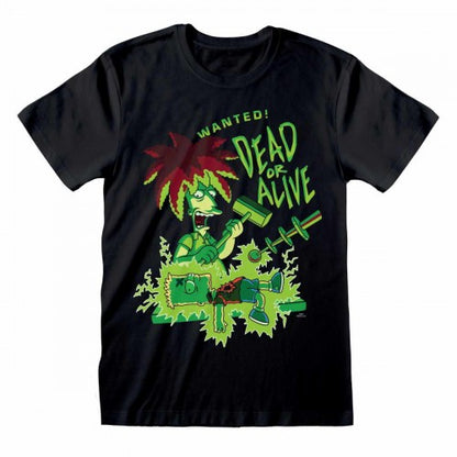 Front - The Simpsons Unisex Adult Dead Or Alive Sideshow Bob T-Shirt