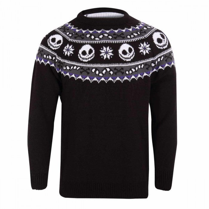 Front - Nightmare Before Christmas Unisex Adult Jack Skellington Sweatshirt