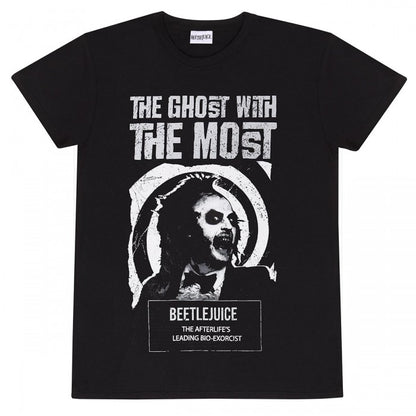 Front - Beetlejuice Unisex Adult Wanted T-Shirt