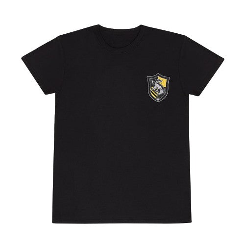 Front - Harry Potter Unisex Adult Quidditch Hufflepuff T-Shirt