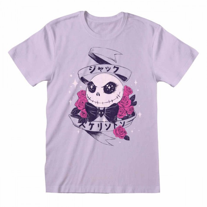 Front - Nightmare Before Christmas Unisex Adult Jack Skellington Kawaii T-Shirt