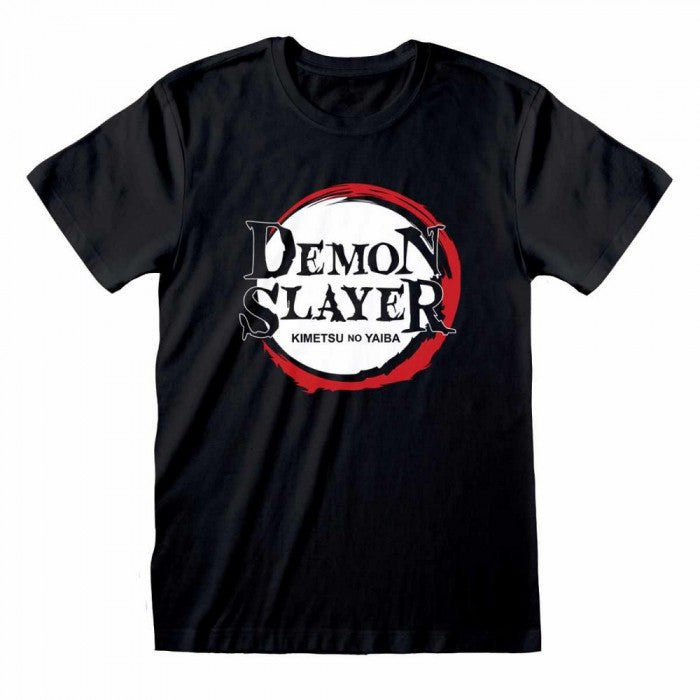 Front - Demon Slayer Unisex Adult Logo T-Shirt
