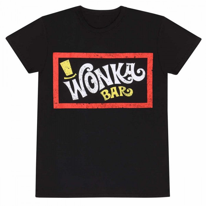 Front - Willy Wonka & The Chocolate Factory Unisex Adult Wonka Bar T-Shirt