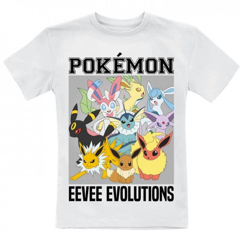 Front - Pokemon Childrens/Kids Eevee Evolutions T-Shirt
