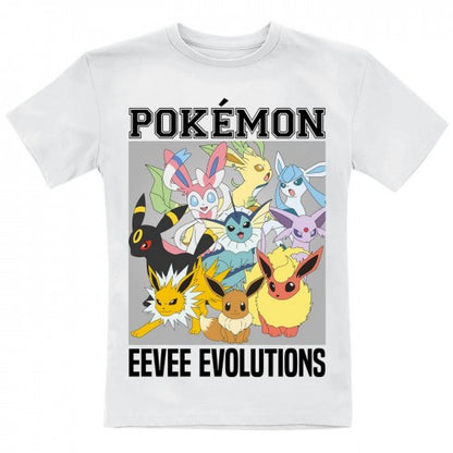 Front - Pokemon Childrens/Kids Eevee Evolutions T-Shirt