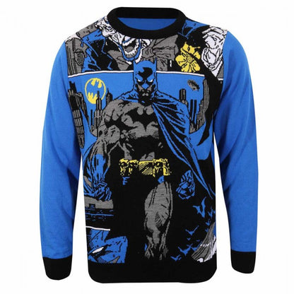 Front - Batman Unisex Adult Manga Knitted Jumper