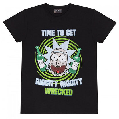 Front - Rick And Morty Unisex Adult Riggity Wrecked T-Shirt