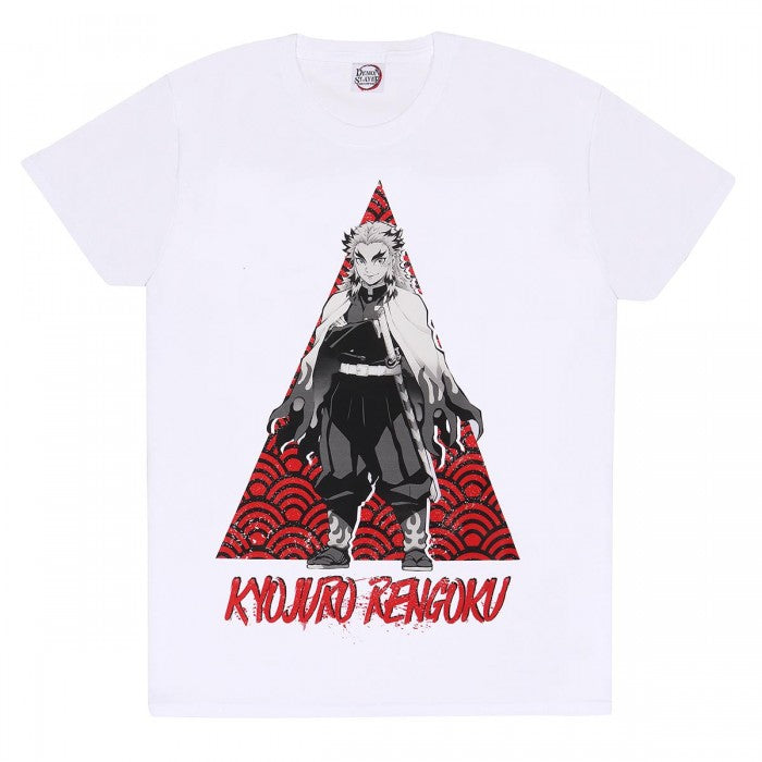 Front - Demon Slayer Unisex Adult Kyojuro Rengoku T-Shirt