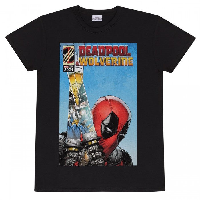 Front - Deadpool & Wolverine Unisex Adult Reflection T-Shirt