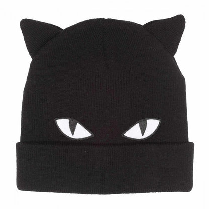 Front - Emily The Strange Unisex Adult Bespoke Cat Beanie