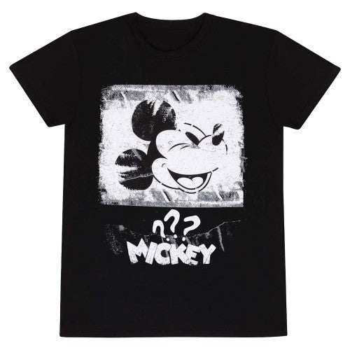 Front - Disney Unisex Adult Mickey Mouse Poster T-Shirt