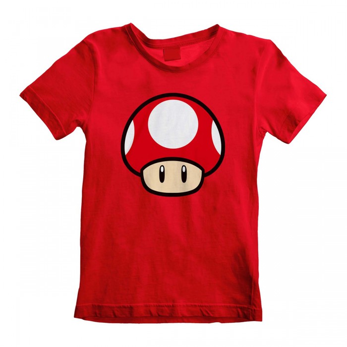 Front - Super Mario Childrens/Kids Power Up Mushroom T-Shirt