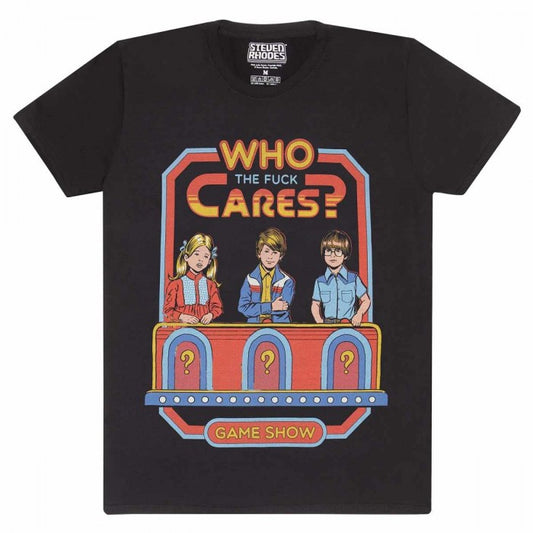 Front - Steven Rhodes Unisex Adult Who Cares T-Shirt