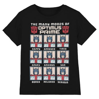 Front - Transformers Unisex Adult Many Moods Of Optimus Prime T-Shirt
