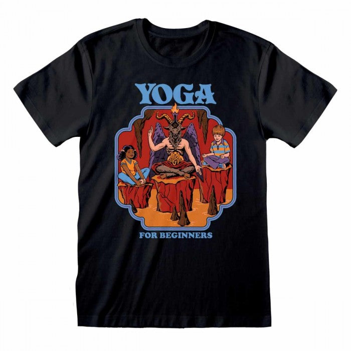 Front - Steven Rhodes Unisex Adult Yoga For Beginners T-Shirt