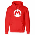 Front - Super Mario Unisex Adult Badge Hoodie