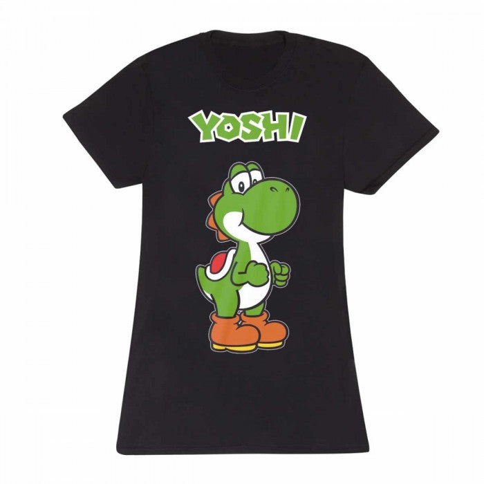 Front - Super Mario Womens/Ladies Yoshi Fitted T-Shirt