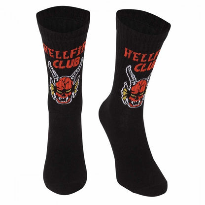 Front - Stranger Things Unisex Adult Hellfire Club Socks