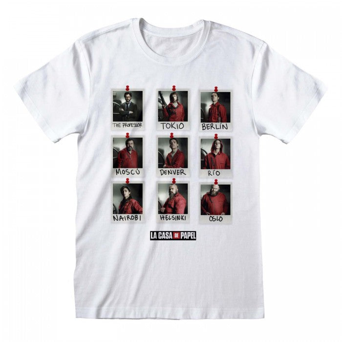 Front - Money Heist Unisex Adult Mask T-Shirt