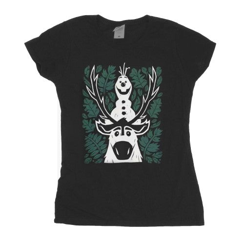 Front - Frozen II Unisex Adult Olaf And Sven T-Shirt