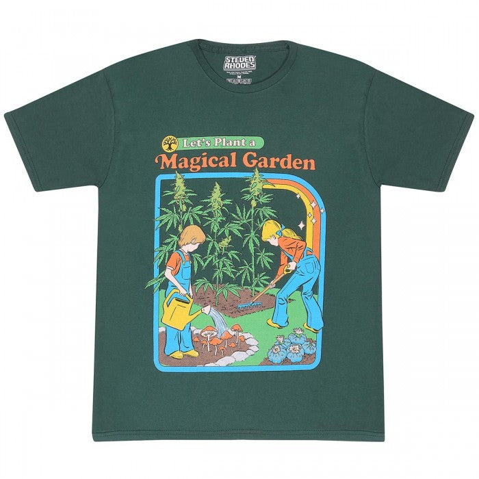 Front - Steven Rhodes Unisex Adult Let´s Plant A Magical Garden T-Shirt