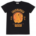 Front - Pokemon Unisex Adult Collegiate Charmander T-Shirt