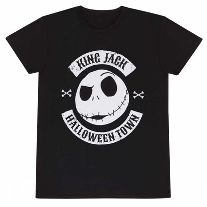 Front - The Nightmare Before Christmas Womens/Ladies Jack Skellington Crest Fitted T-Shirt