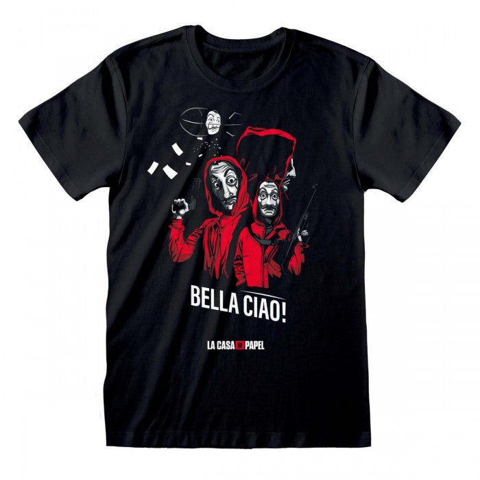 Front - Money Heist Unisex Adult La Casa De Papel Circle T-Shirt