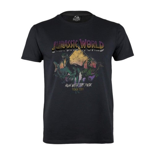Front - Jurassic World Womens/Ladies Run With The Pack Fitted T-Shirt