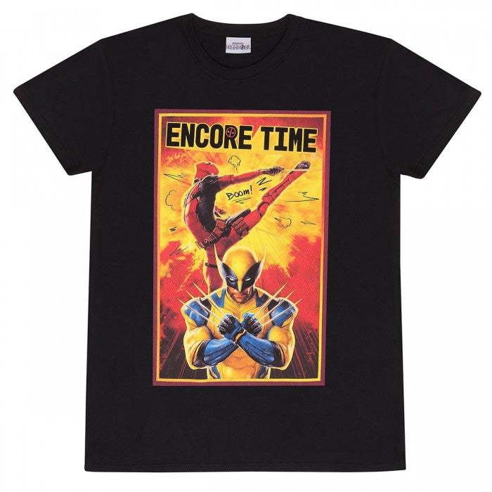 Front - Deadpool & Wolverine Unisex Adult Encore Time T-Shirt