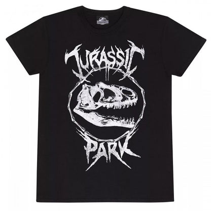 Front - Jurassic World Unisex Adult Horror Text T-Shirt