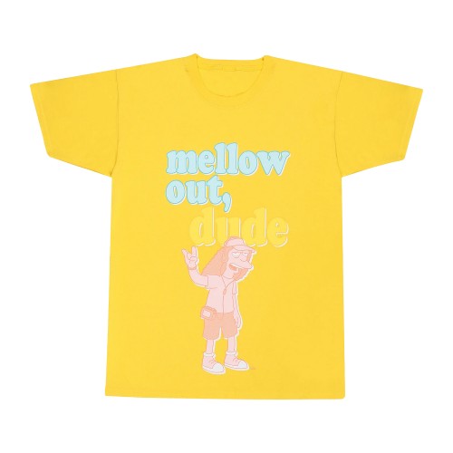 Front - The Simpsons Unisex Adult Mellow Out Dude T-Shirt
