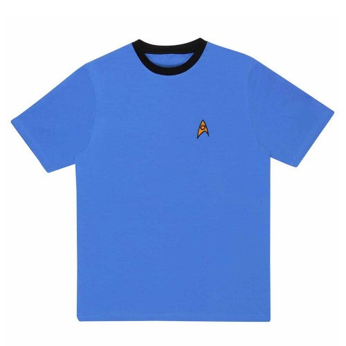 Front - Star Trek Unisex Adult Science Uniform T-Shirt
