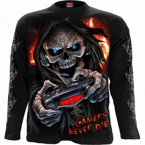 Front - Spiral Direct Unisex Adult Respawn Long-Sleeved T-Shirt